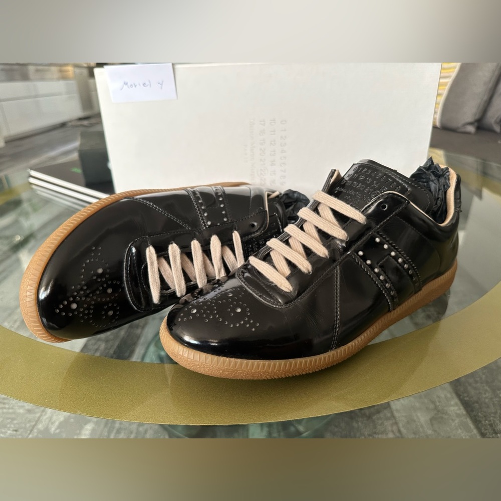 Maison Margiela Classic Black Sneakers. *Mint Condition